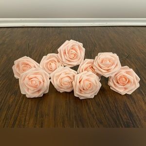 Light pink foam roses bundle